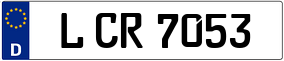 Trailer License Plate